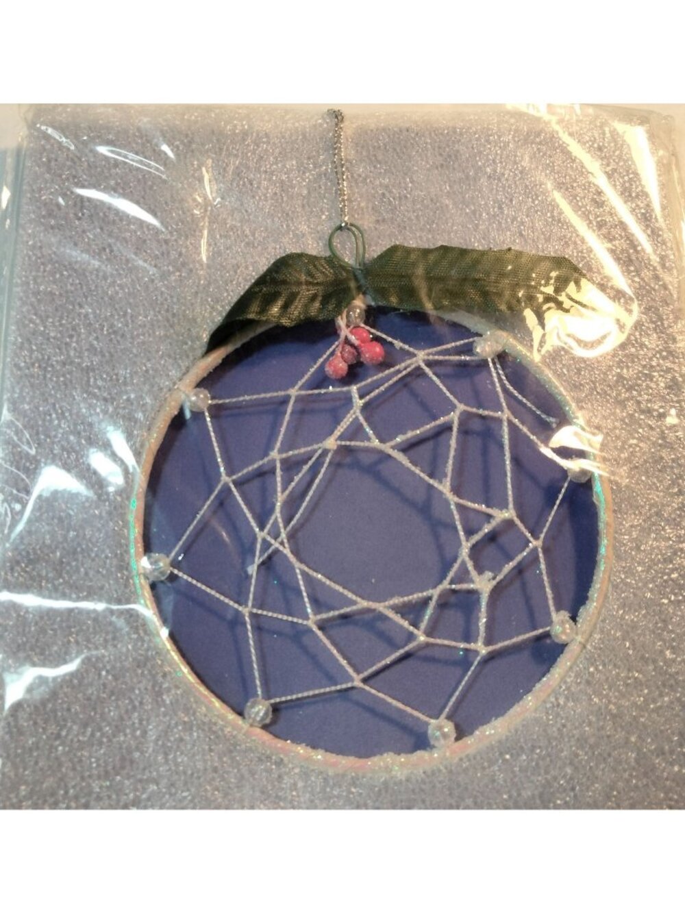 Dreamcatcher Christmas Ornament Bead Holly Accents